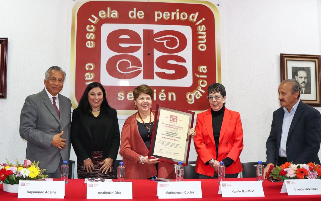 Entregan el Premio Nacional de Periodismo Carlos Septién García 2025 a Maricarmen Cortés